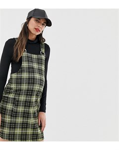 Желтый сарафан в клетку New look maternity