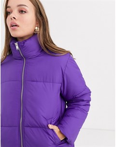 Фиолетовая дутая куртка kelis New look