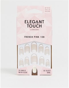 Накладные ногти French 108 Cuticle Moon средняя длина Elegant touch