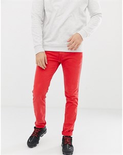 Красные эластичные джинсы узкого кроя Replay