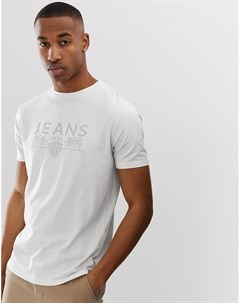 Белая футболка с логотипом Tiger of sweden jeans