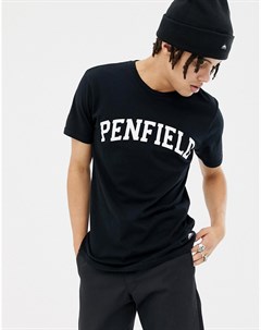 Черная футболка с логотипом Penfield