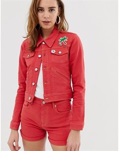 Красная джинсовая куртка Frida Pepe jeans