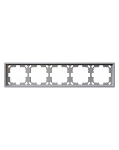 Рамка серия FD 5-постовая, цвет Белый матовый (soft touch) FD1005PWM Jasmart