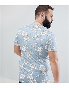 Удлиненная обтягивающая футболка с цветочным принтом Noose & monkey