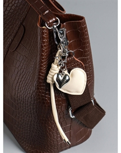 Брелок для ключей на карабине кожзам Nobrand