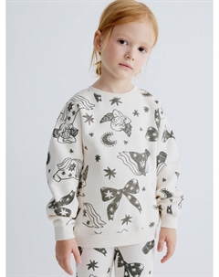 Свитшот с новогодним принтом для девочек Sela