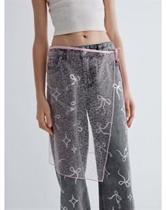 Юбка-пояс из кружева со стразами для девочек Sela