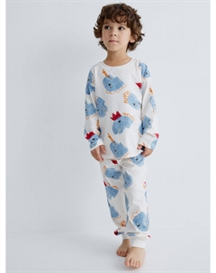 Пижама с новогодним принтом для мальчиков Sela