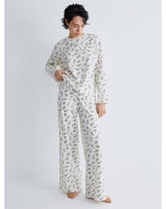 Трикотажная пижама с принтом Sela