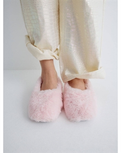 Домашние меховые тапочки для девочек Sela