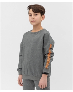 Серый свитшот Button blue