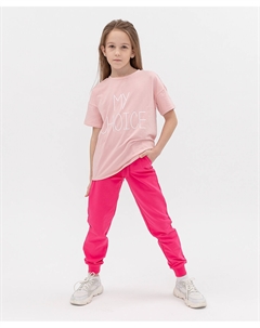 Брюки цвета фуксии Button blue