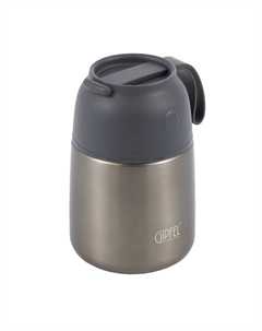 Термос вакуумный герметичный для еды Berlin 500 мл серый Gipfel