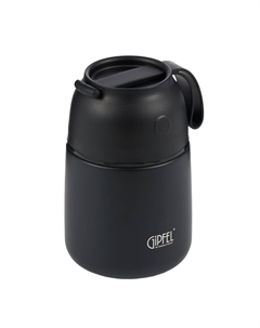 Термос вакуумный герметичный для еды Berlin 500 мл черный Gipfel