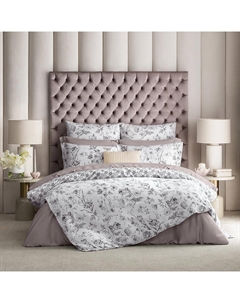 Комплект постельного белья Эмиэл белый/серый Двуспальный евро Togas