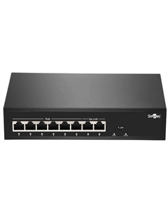 Коммутатор неадминистрируемый ST-NS306MB-MD 6 RJ-45 POE портов (10/100 Мбит/с), 2 RJ-45 Uplink порта (10/100 Мбит/с), бюджет на порт до 30 Вт Smartec
