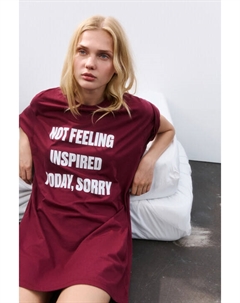 Платье-футболка домашнее с принтом Befree