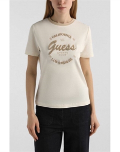 Футболка хлопковая с логотипом Guess