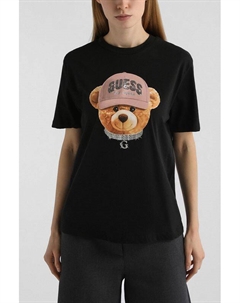 Футболка хлопковая с логотипом Guess