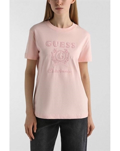 Футболка хлопковая с логотипом Guess