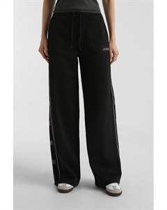 Брюки на кулиске прямого кроя Guess