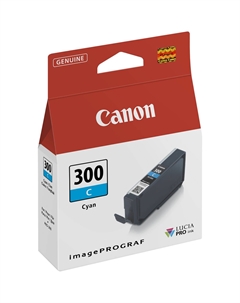 Картридж струйный Canon PFI-300C EUR/OCN (4194C001), голубой, оригинальный, объем 14 мл для Canon IMAGEPROGRAF PRO-300