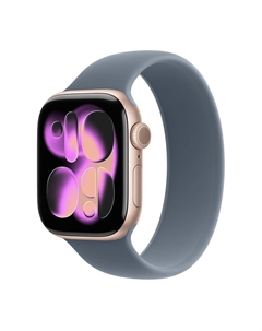 Умные часы Apple Watch Series 11 (GPS+Cellular), 46 мм, Rose Gold Aluminum Case/Anchor Blue Solo Loop - Size 3