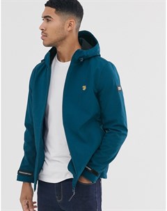 Синяя мягкая куртка с капюшоном Farah Leyland Farah sport