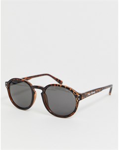Круглые солнцезащитные очки в коричневой черепаховой оправе Cytric Cheap monday