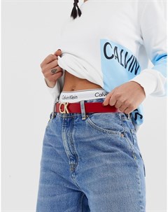 Кожаный ремень с логотипом Calvin Klein Calvin klein jeans