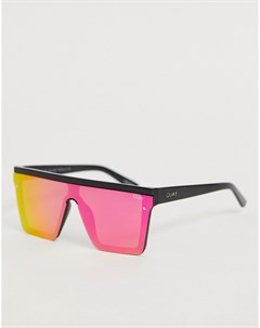 Розовые солнцезащитные очки hindsight Quay australia