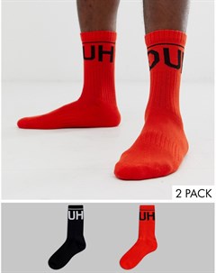2 пары носков с большим логотипом Hugo