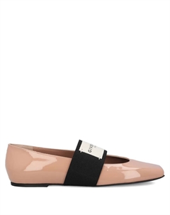 Балетки с ремешком из лакированной кожи, нейтральный Givenchy
