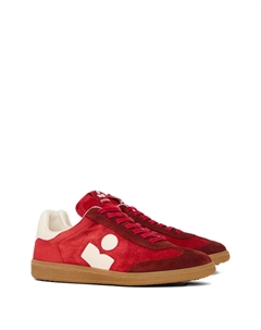 Кроссовки с замшевыми вставками, красный Isabel marant