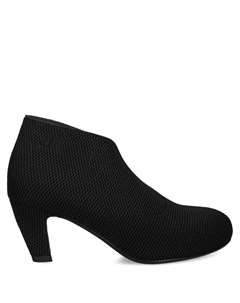 Кожаные ботинки на каблуке 70 мм, черный United nude