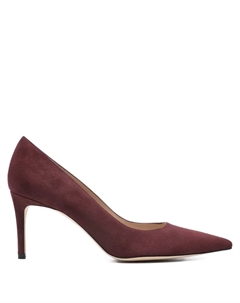 Замшевые туфли-лодочки с острым носком, красный Stuart weitzman