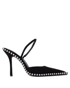 Туфли-лодочки на каблуке с украшением, черный Alexander wang