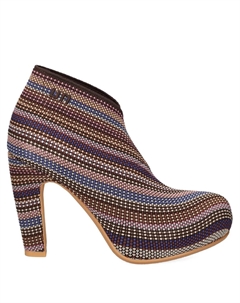 Кожаные ботинки на каблуке 60 мм, коричневый United nude