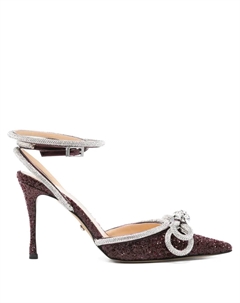 Туфли-лодочки с бантом, украшенным кристаллами, красный Mach & mach