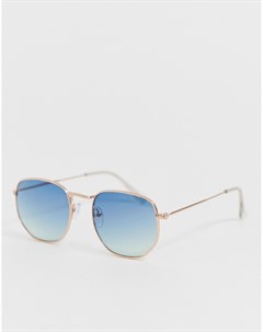 Золотисто розовые круглые солнцезащитные очки Burton menswear