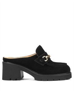 Мюли на каблуке с цепочкой, черный Doucal's