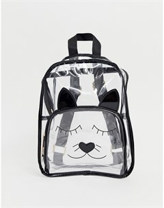 Прозрачный рюкзак с кошачьей мордочкой Yoki Очистить Yoki fashion
