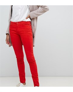 Красные вельветовые брюки скинни Esprit