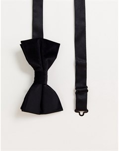 Черный бархатный галстук бабочка Asos design