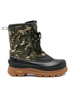 Камуфляжные ботинки Caribou на шнуровке, зеленый Sorel