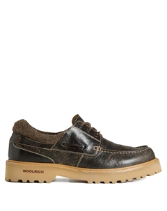 Топсайдеры на шнуровке, коричневый Woolrich