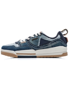 Дышащие низкие скейтерские кроссовки мужские Ink Teal Xtep