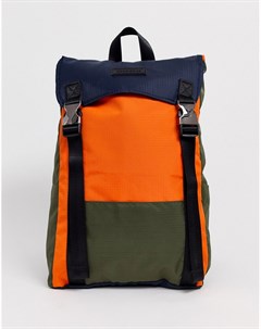 Рюкзак с синими защитными и оранжевыми вставками Consigned