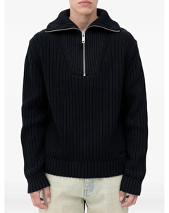 Кеды с молнией и ребристой отделкой, черный Hugo